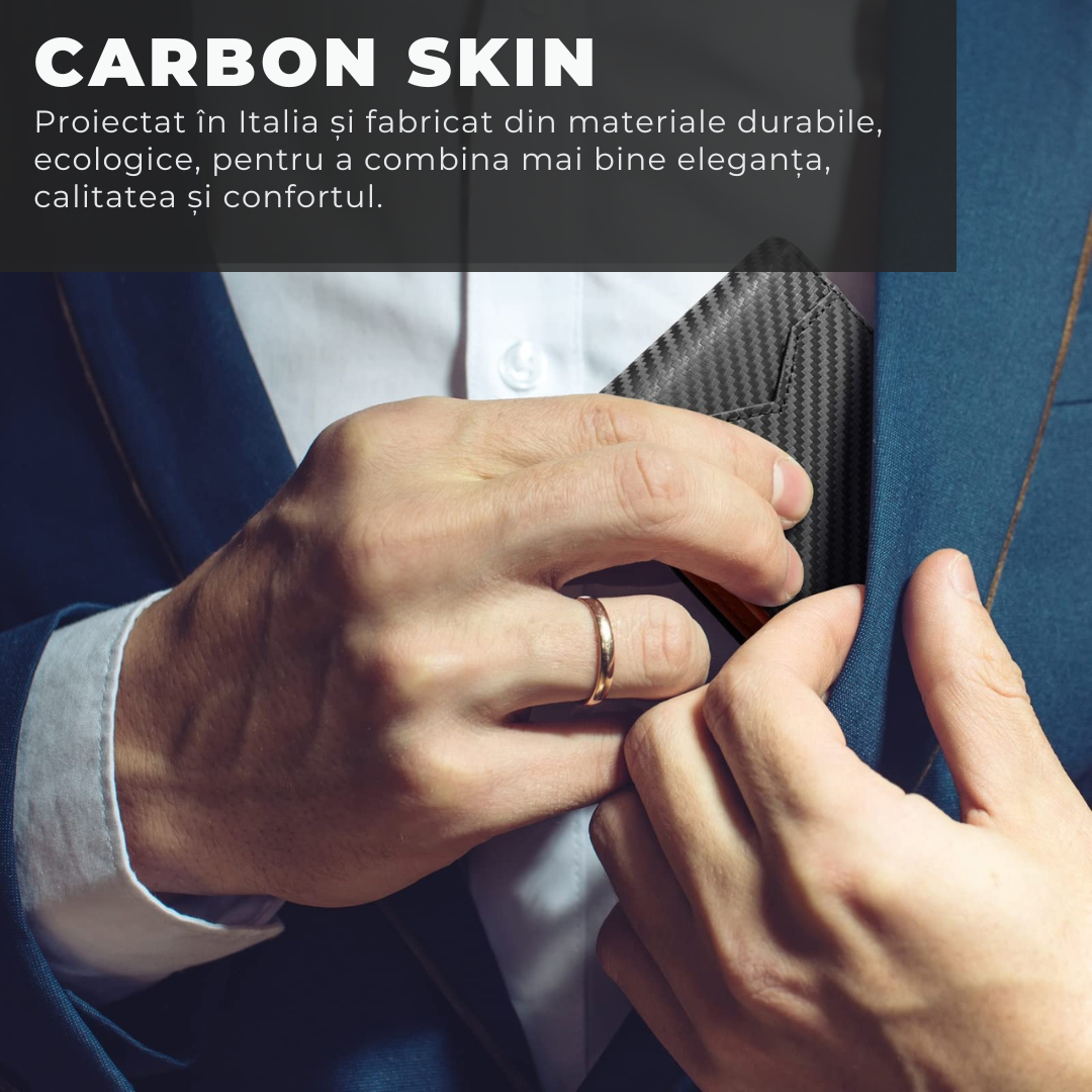 Portofel din piele fină cu protecție RFID®