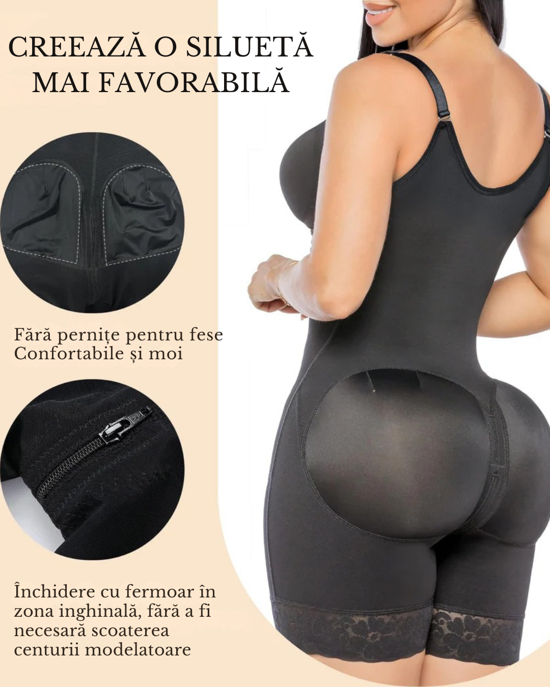 Centură modelatoare postpartum cu control al taliei și ridicare a feselor